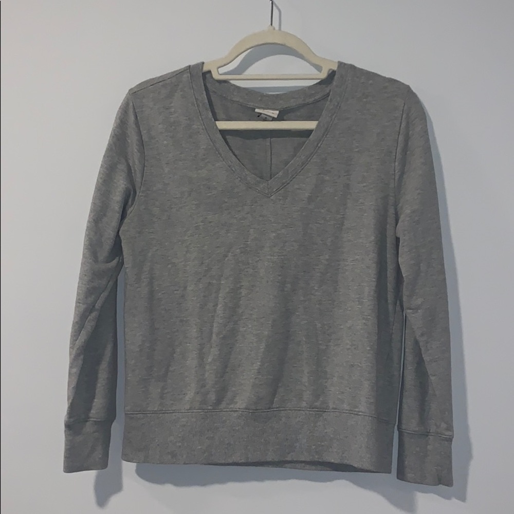 Grey V-neck Sweater